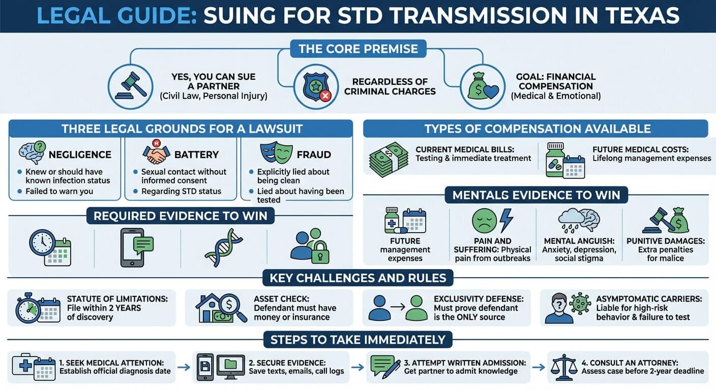 Can You Sue Someone for Giving You an STD in Texas?