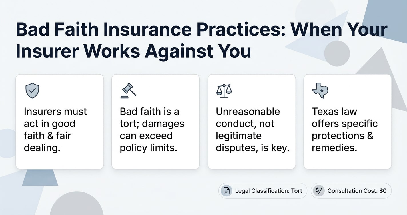 Bad Faith Insurance Practices: When Your Own Insurance Company Works Against You