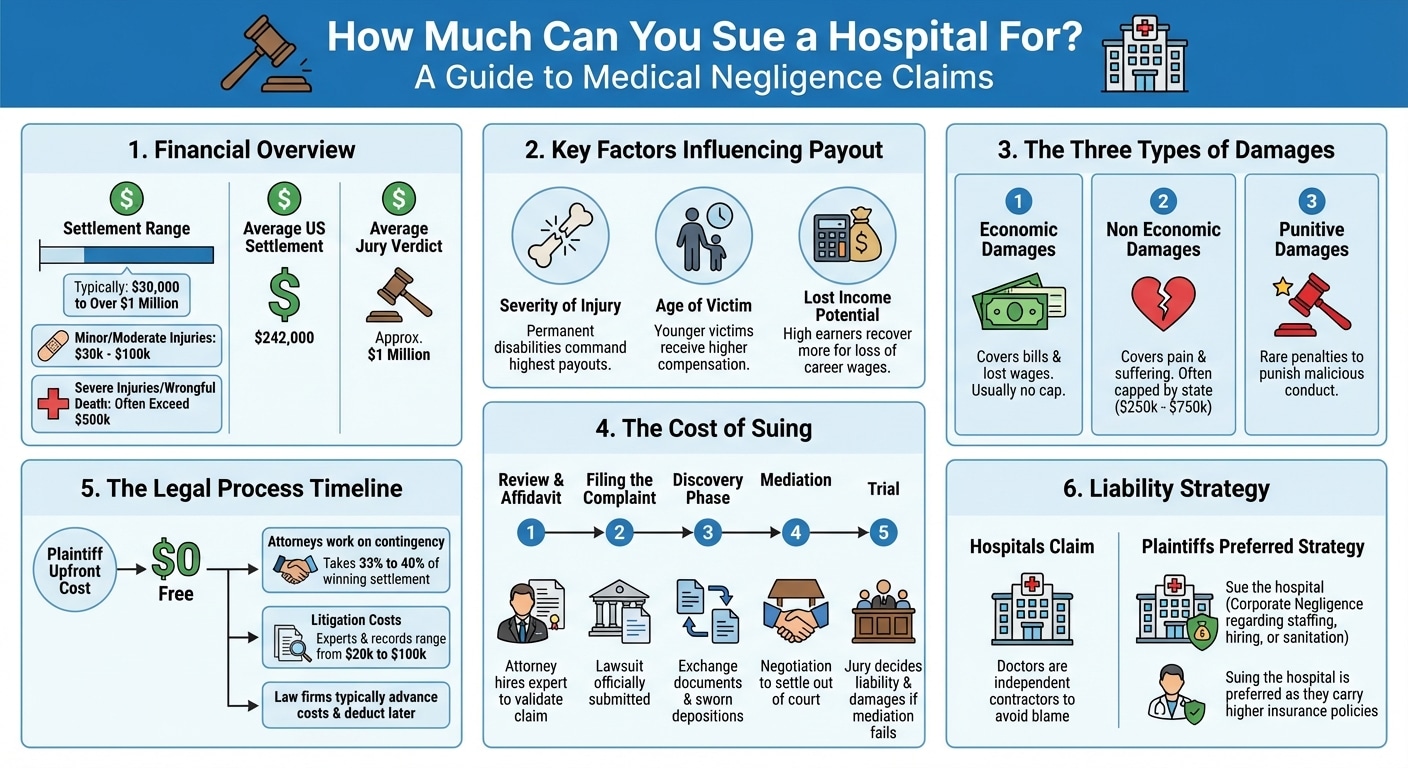 How Much Can You Sue a Hospital for Negligence? (Average Payouts)