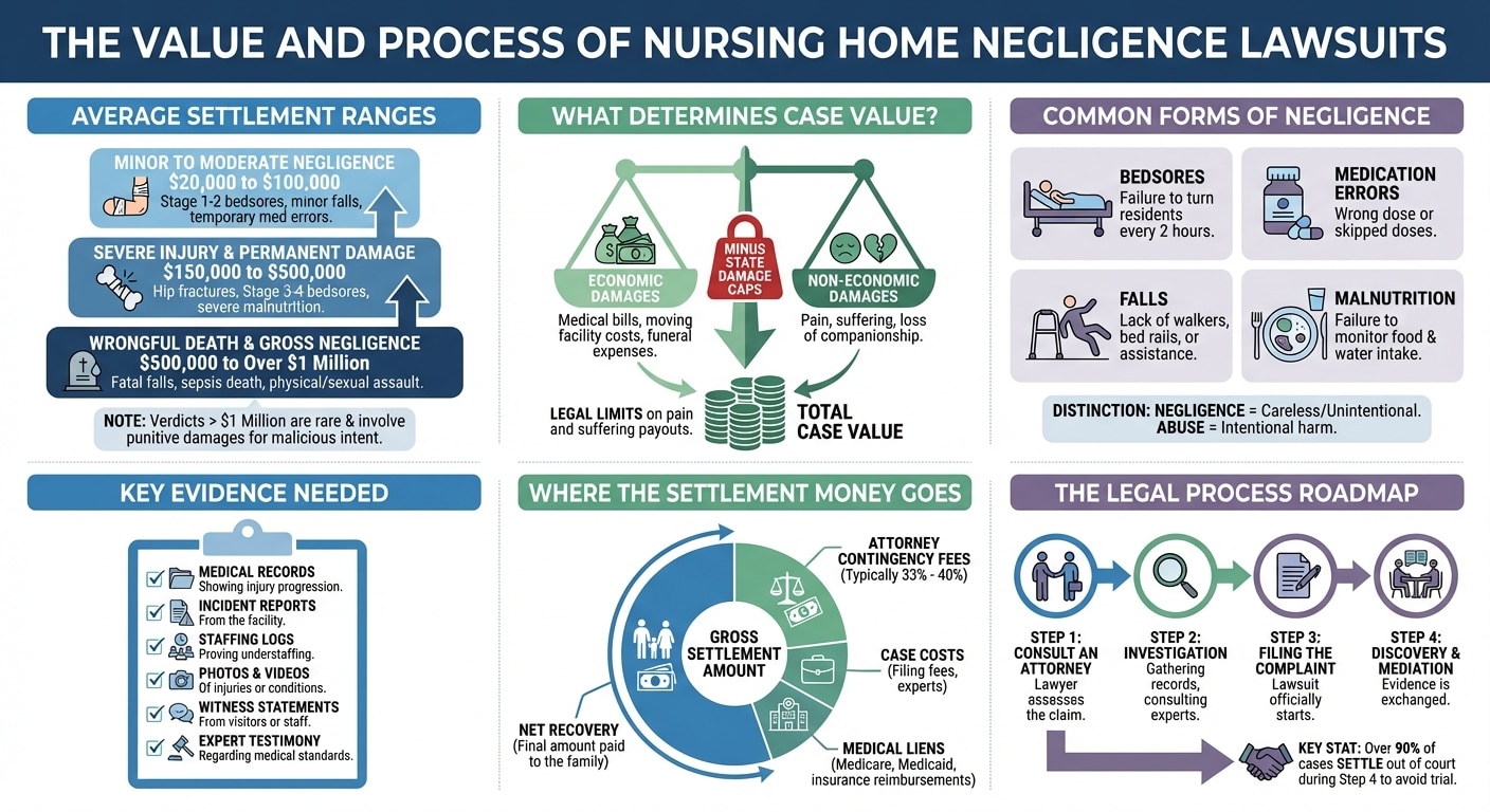 How Much Can You Sue a Nursing Home for Negligence? (Settlement Amounts)