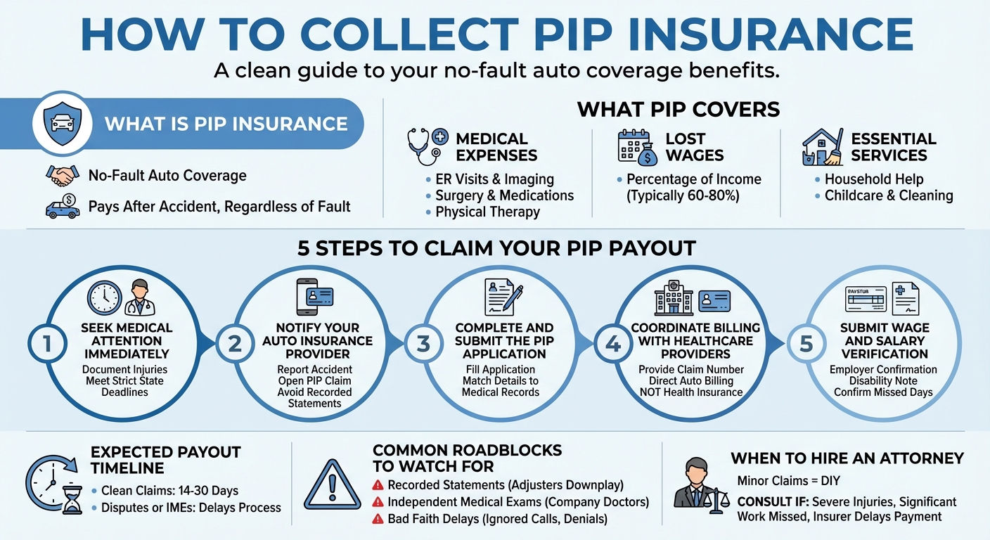 How to Collect PIP Insurance: 5-Step Guide to Your Payout