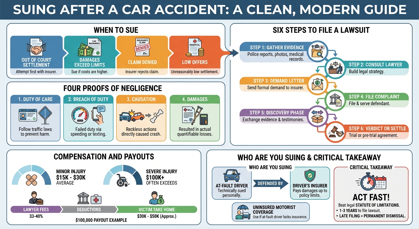 How to Sue After a Car Accident: A Step-by-Step Guide