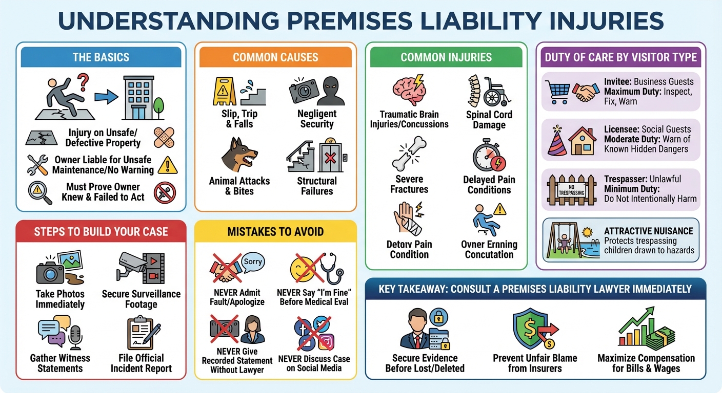 Premises Liability Injuries: Types, Claims  Compensation