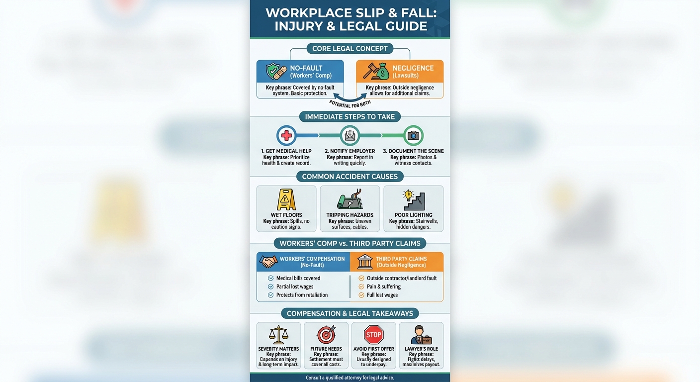 Slip and Fall Injury at Work: What to Do  Compensation Guide