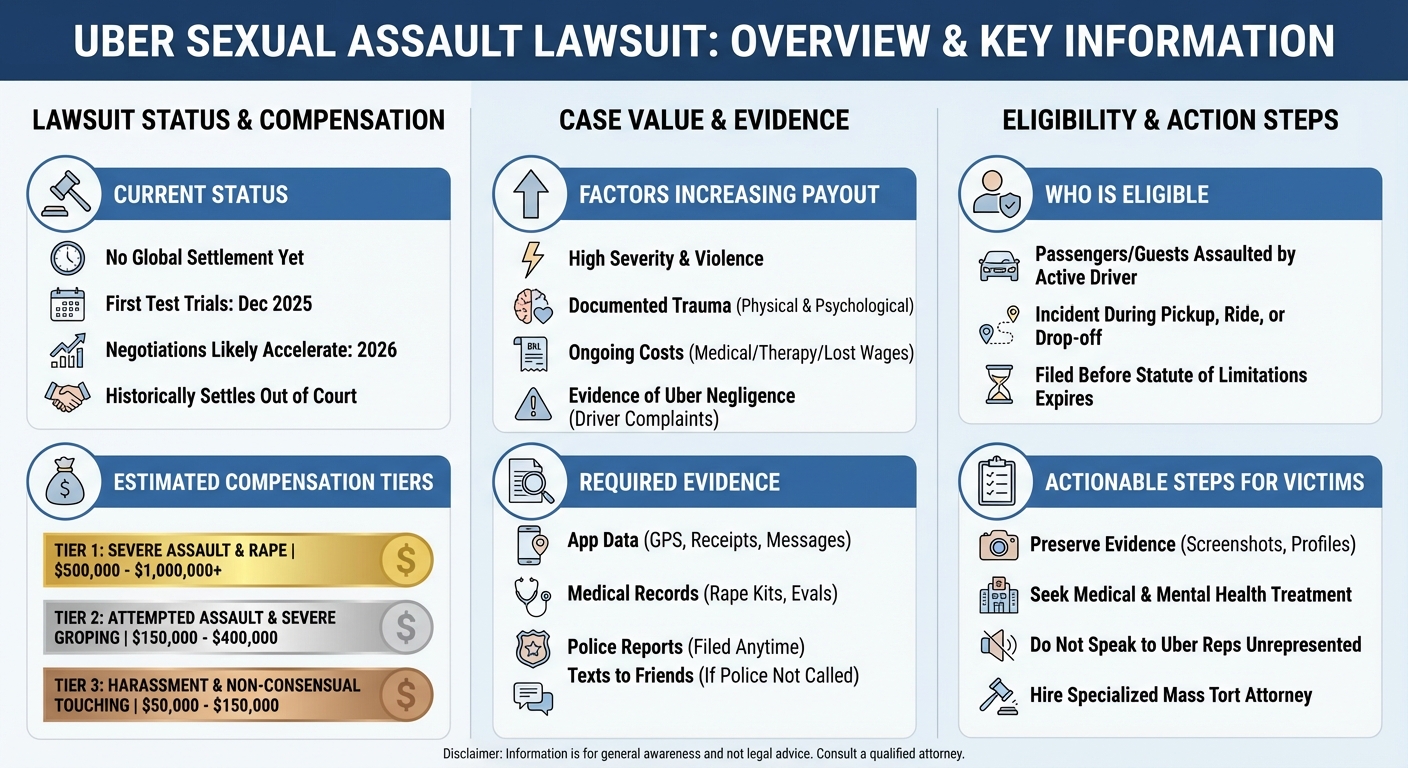 Uber Sexual Assault Lawsuit Settlement Amounts Payouts