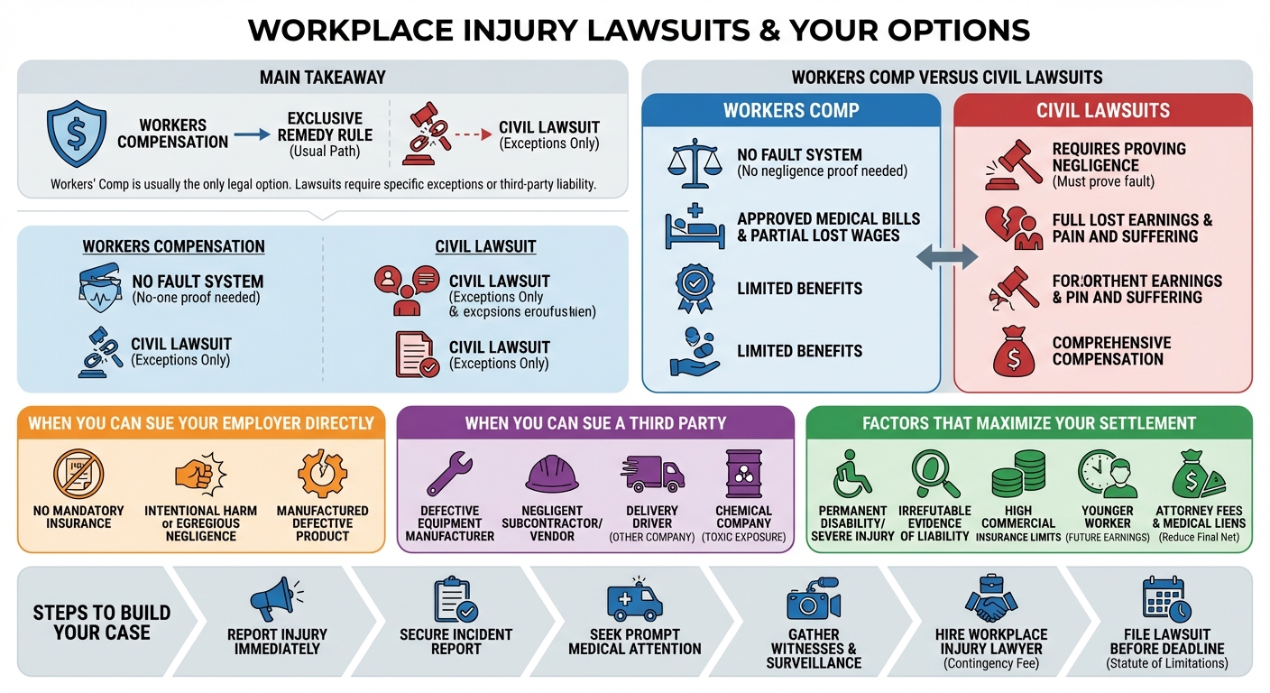 Workplace Injury Lawsuit: When Can You Sue Your Employer?