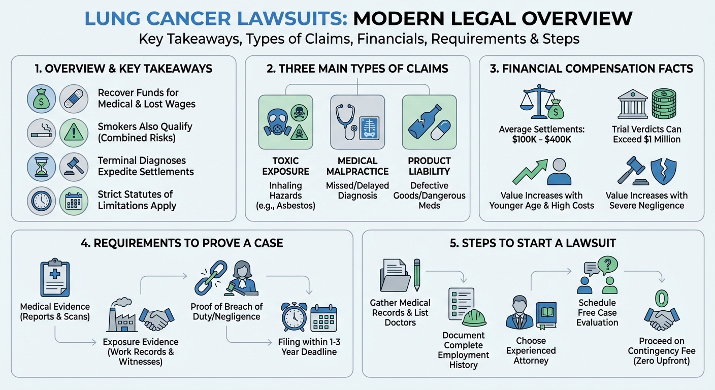 Lung Cancer Lawsuits: Settlements, Claims  How to File