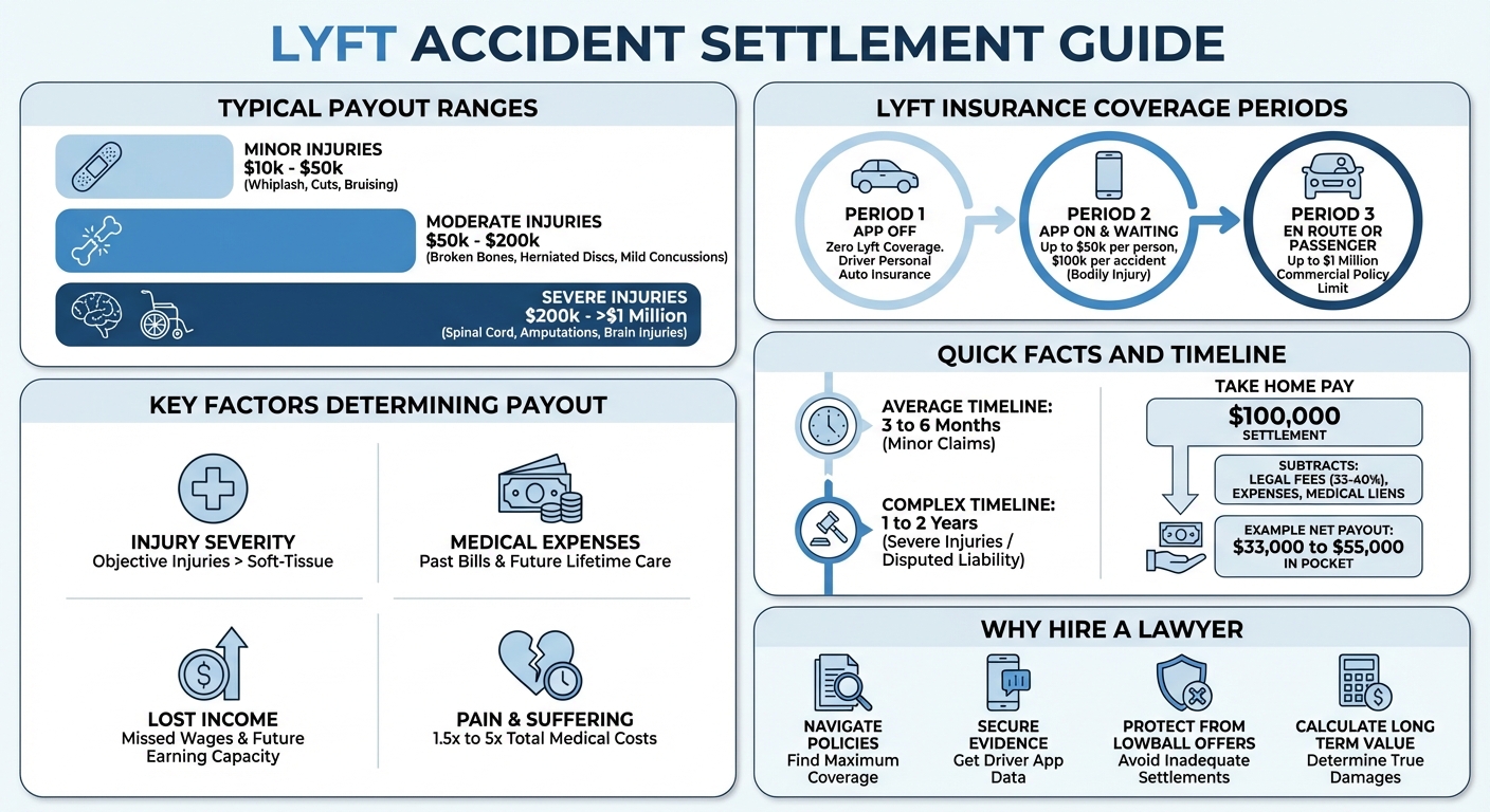 Lyft Accident Settlement Amounts: 2026 Payout Guide