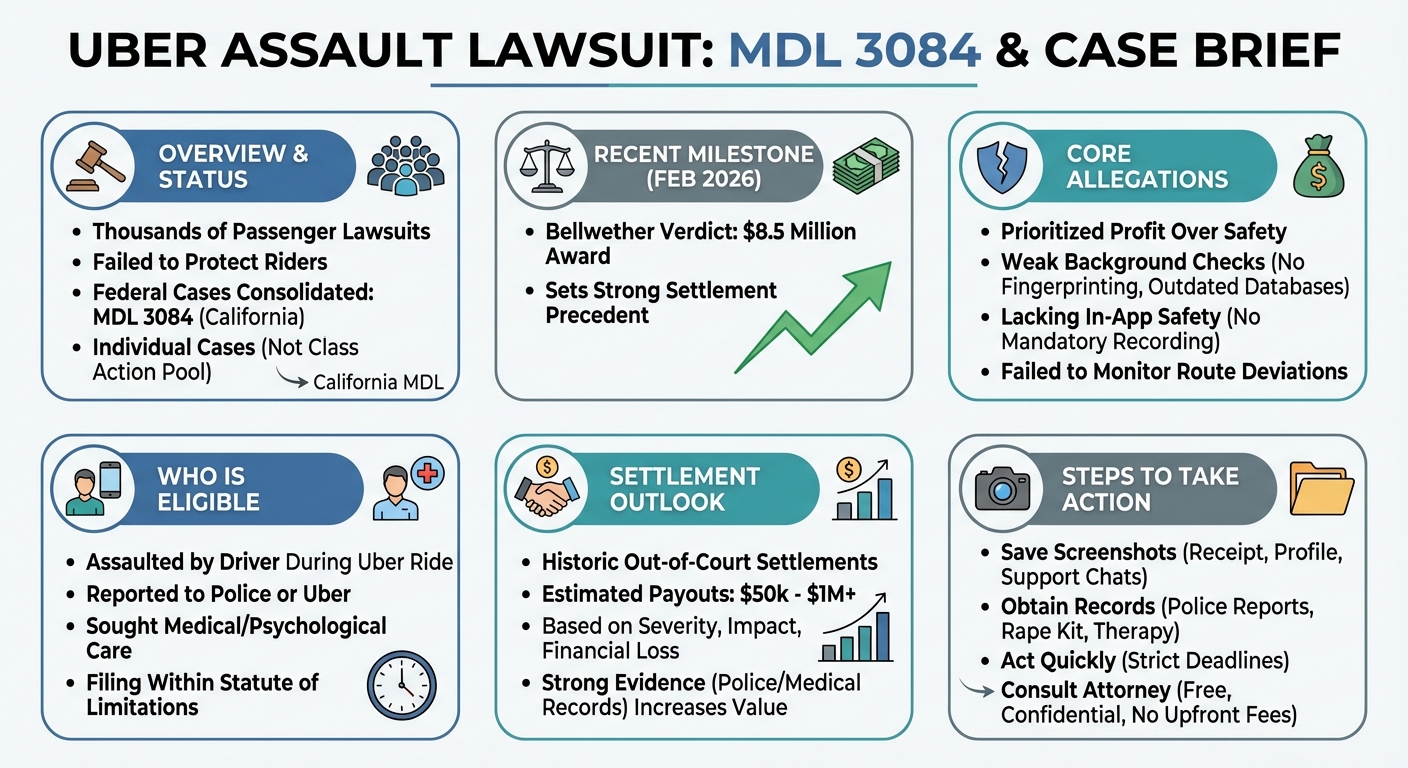 Uber Assault Lawsuit: 2026 Updates Settlement Payouts