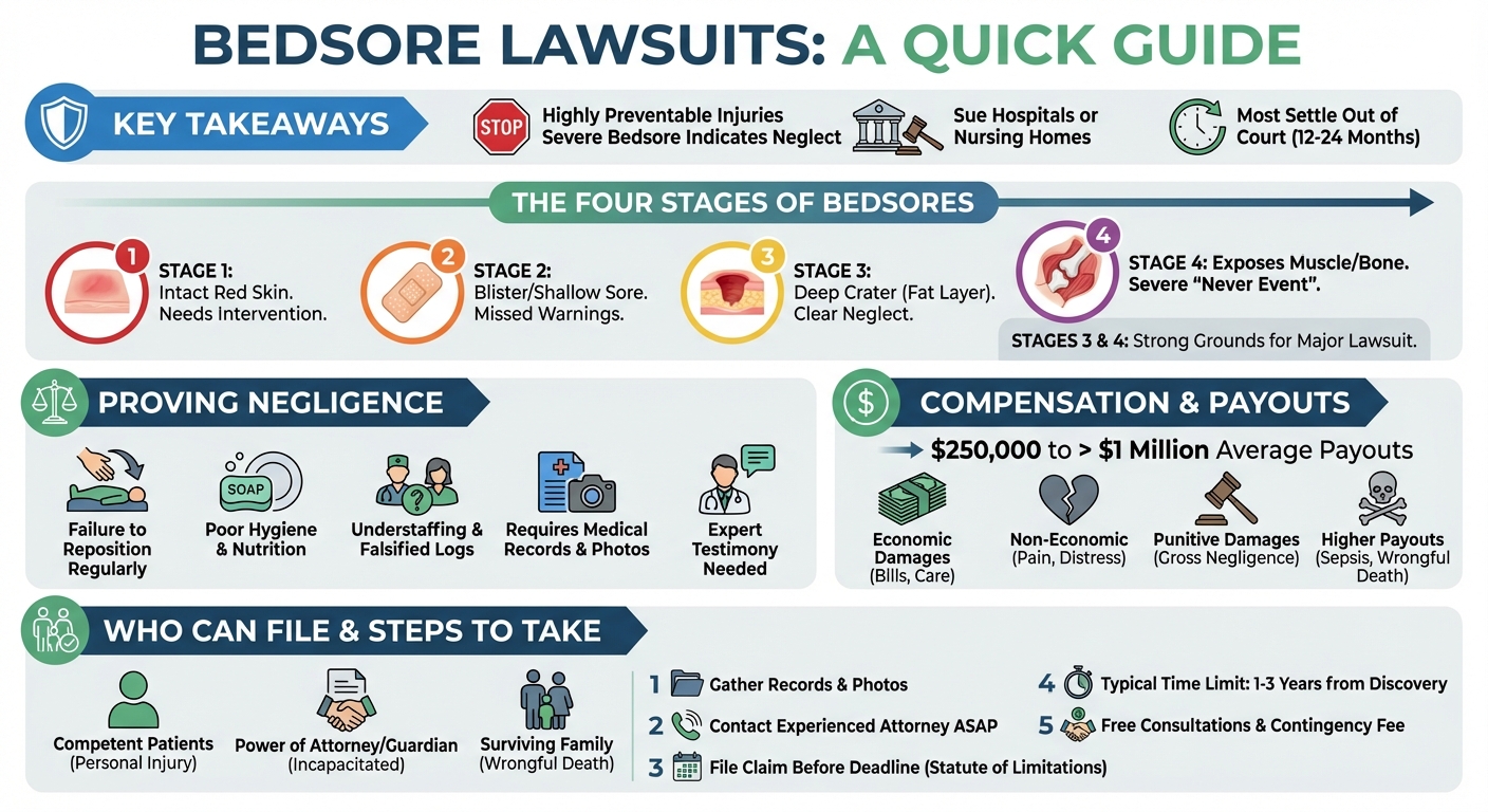 Can You Sue for Bed Sores? Lawsuits  Average Payouts