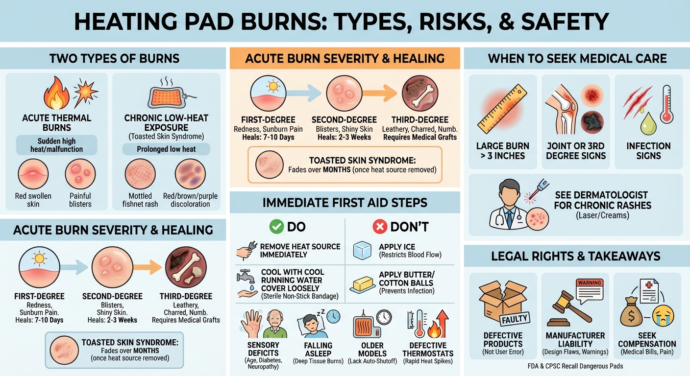 Heating Pad Burn: Symptoms, Treatment  Legal Rights