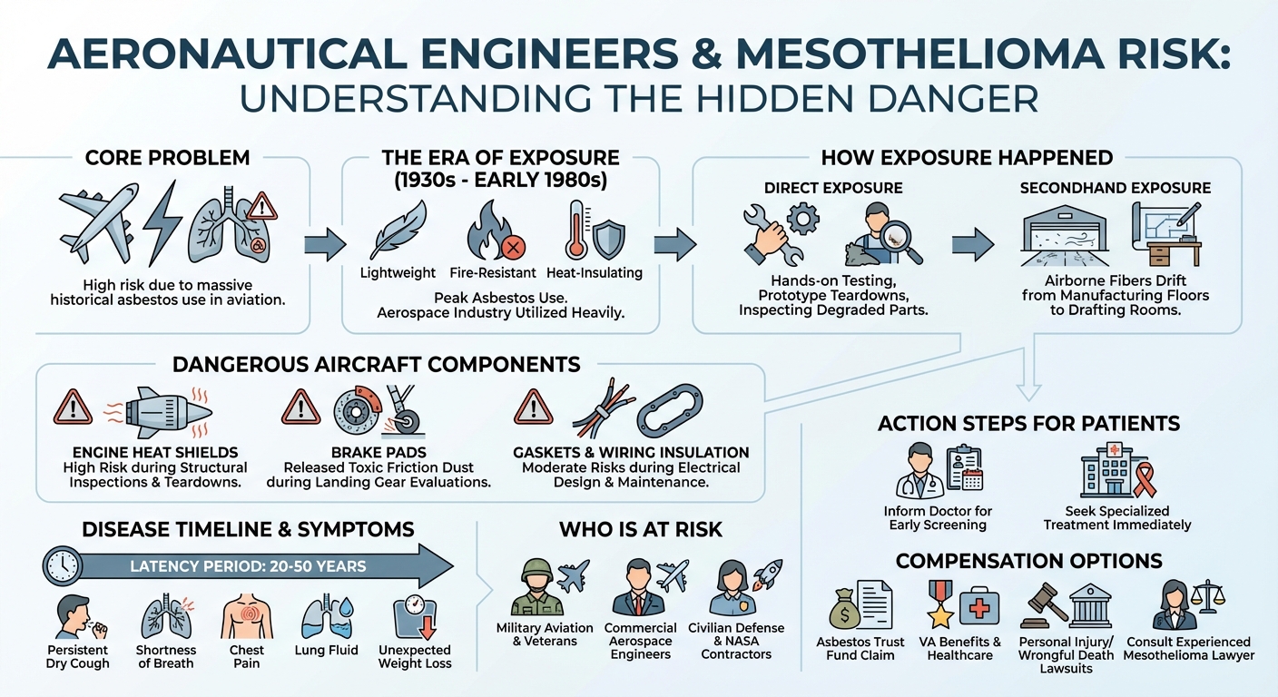 Mesothelioma in Aeronautical Engineers: Asbestos Risks Claims