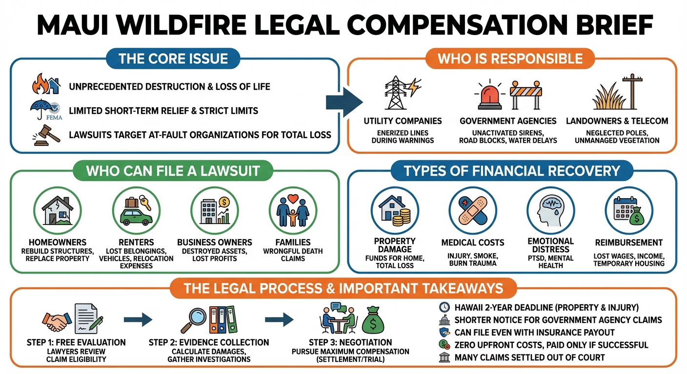 Maui Wildfire Lawyer: Lahaina Fire Lawsuits Compensation