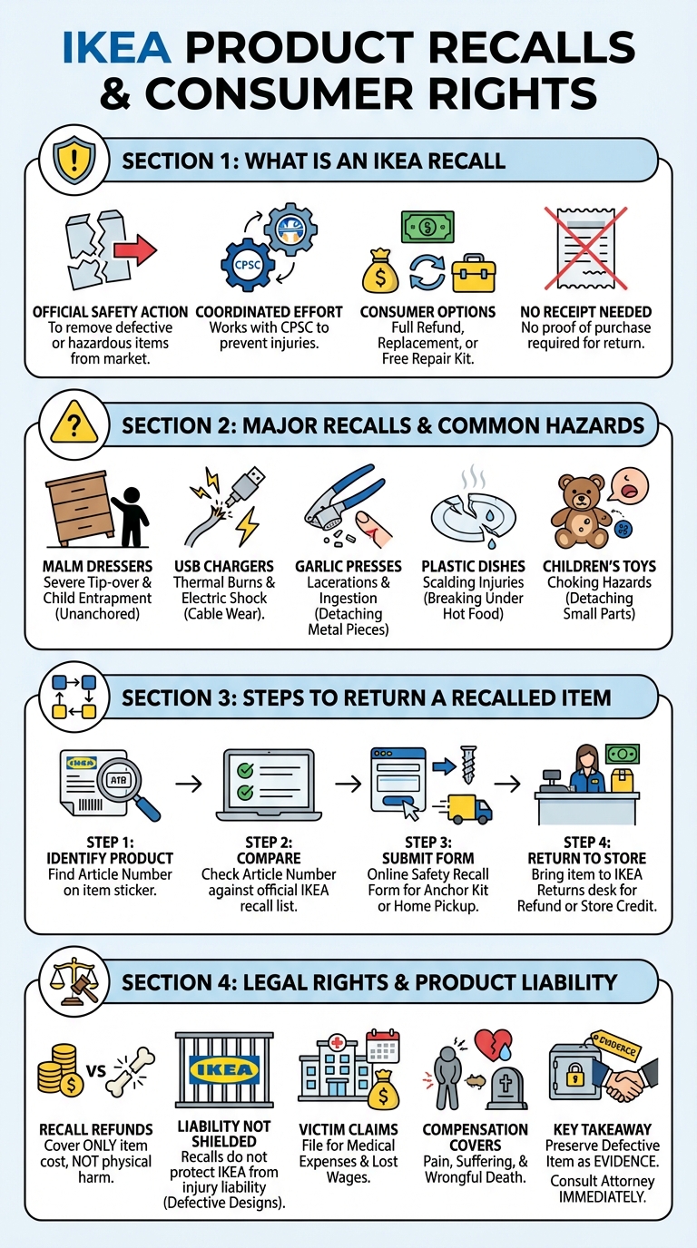 IKEA Recalls: Complete Guide to Refunds Legal Rights