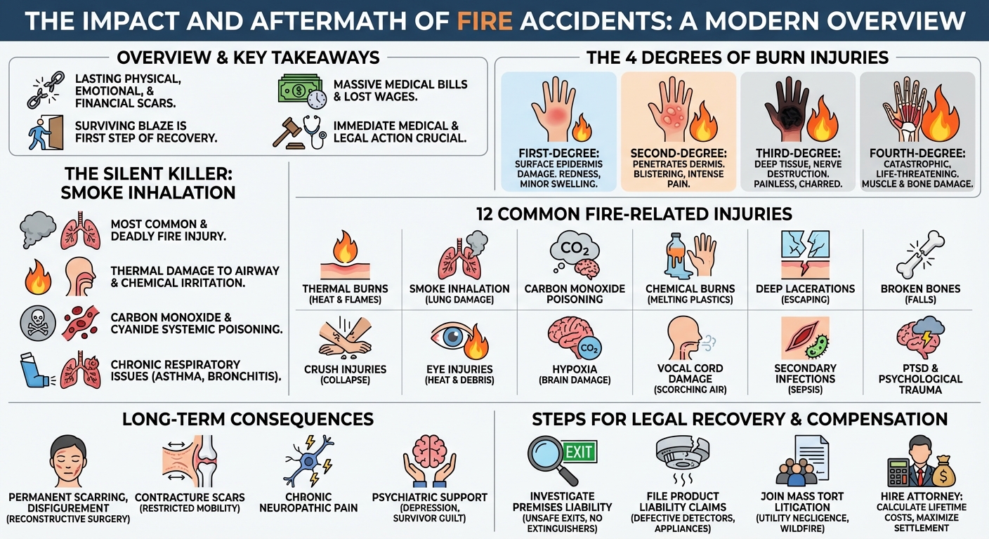 Injuries Caused by Fire: Common Types, Symptoms  Legal Rights