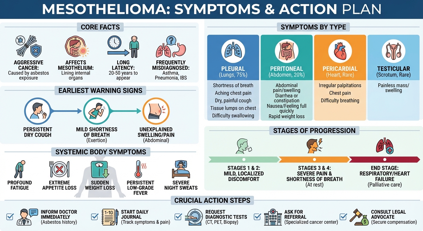 Cancer Mesothelioma Symptoms: Early Signs Progression