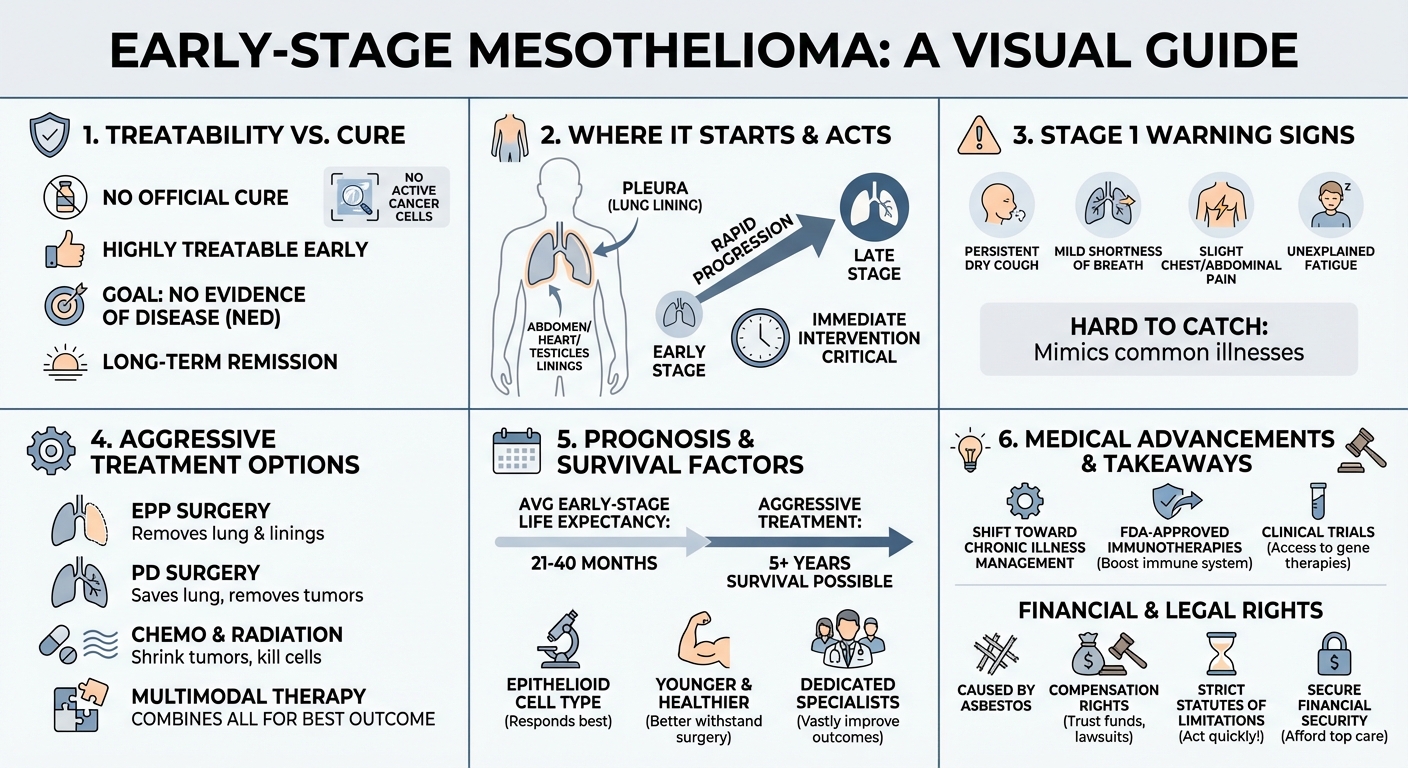 Can Mesothelioma Be Cured If Caught Early? Treatment Prognosis
