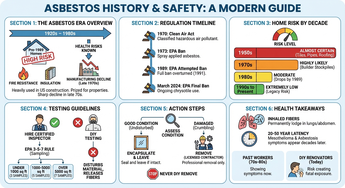 The Asbestos Years: Timeline of Use, Bans Home Risks