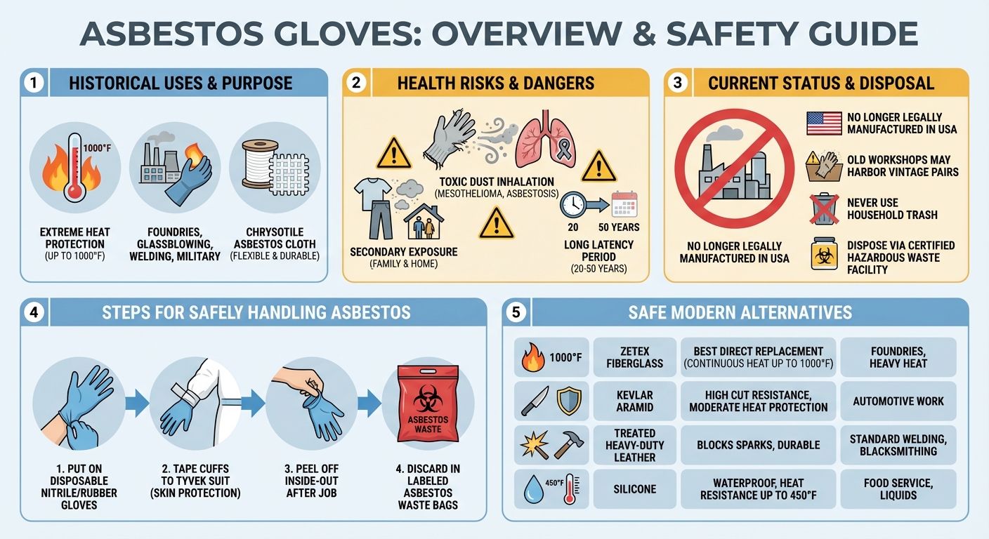 Asbestos Gloves: History, Health Risks Modern Alternatives