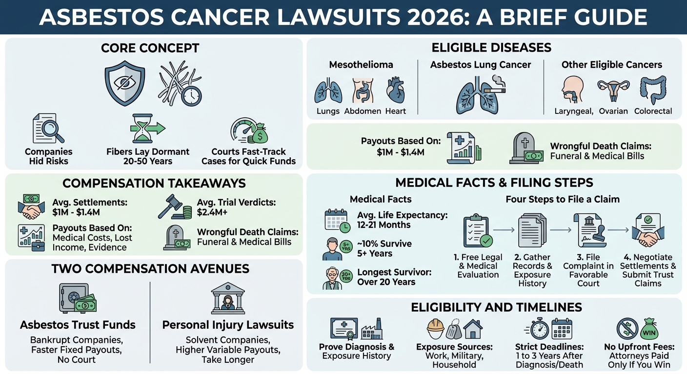 Asbestos Cancer Lawsuit: 2026 Settlements Filing Guide