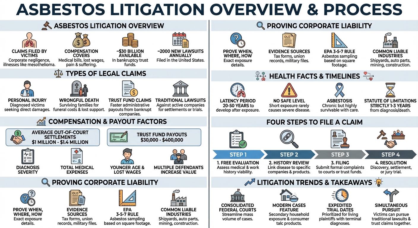 Asbestos Cases: Lawsuits, Settlements How to File a Claim