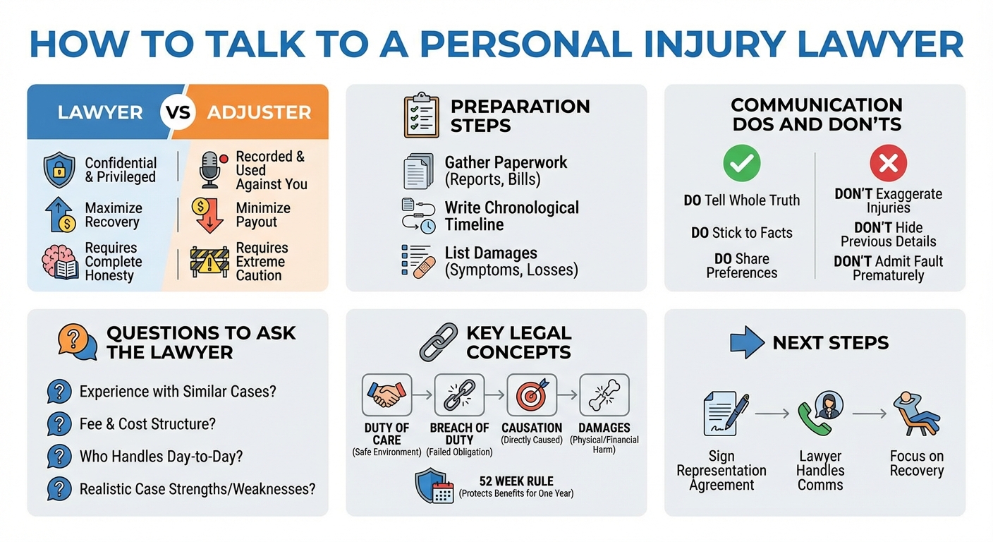 How to Talk to a Personal Injury Lawyer: First Consultation Guide