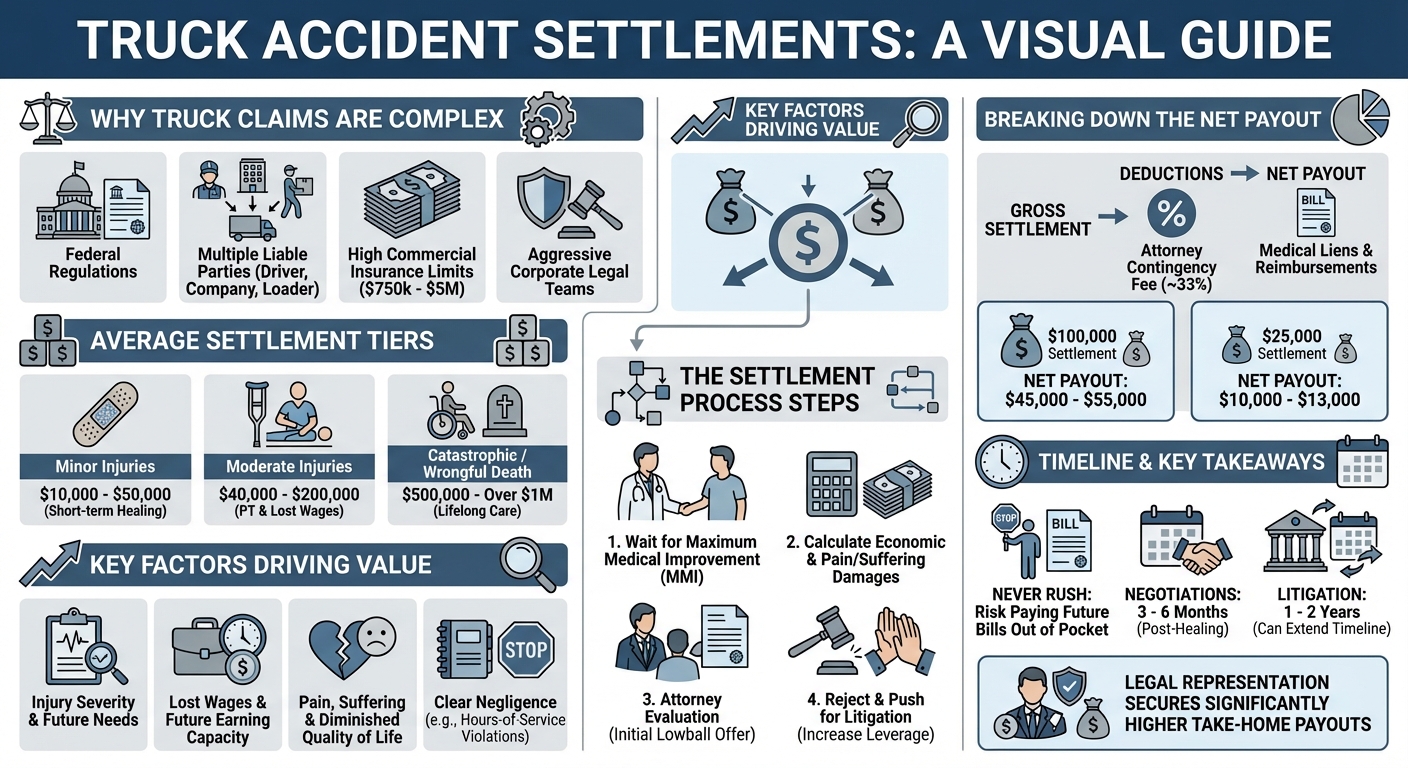 Truck Accident Settlements: Average Amounts Payout Guide