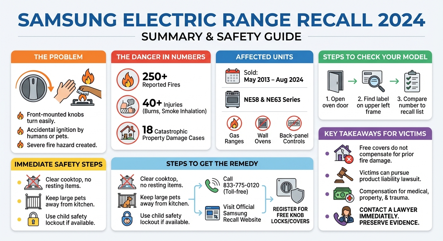 Samsung Stove Recall 2024: Affected Models Legal Options