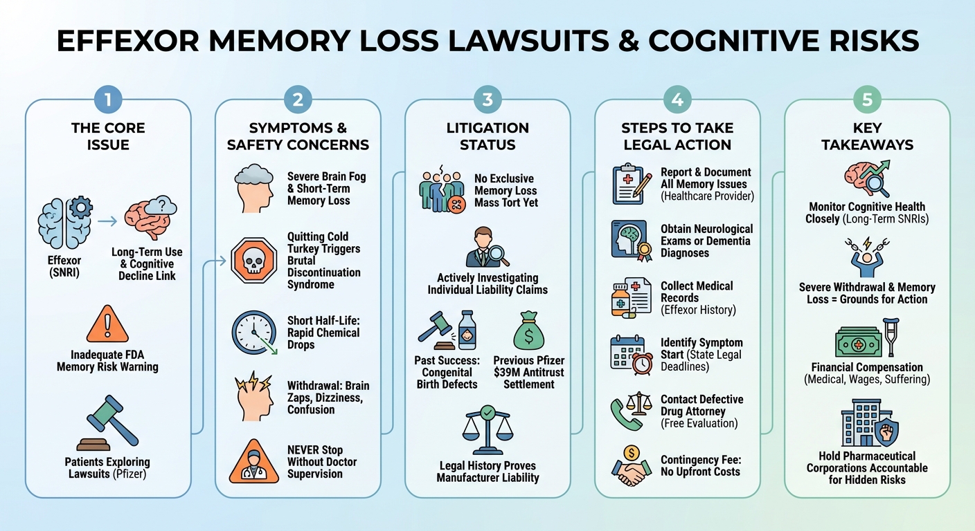Effexor Memory Loss Lawsuit: Updates  Settlement Info
