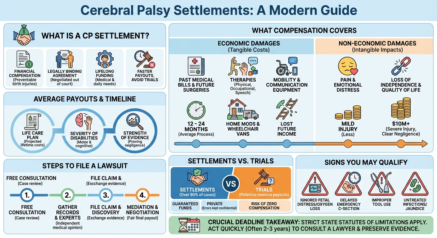 Cerebral Palsy Settlements: Average Payouts  Case Values