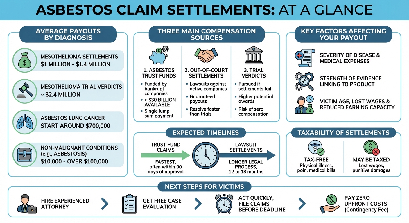 Average Settlement for Asbestos Exposure: Payouts Timelines
