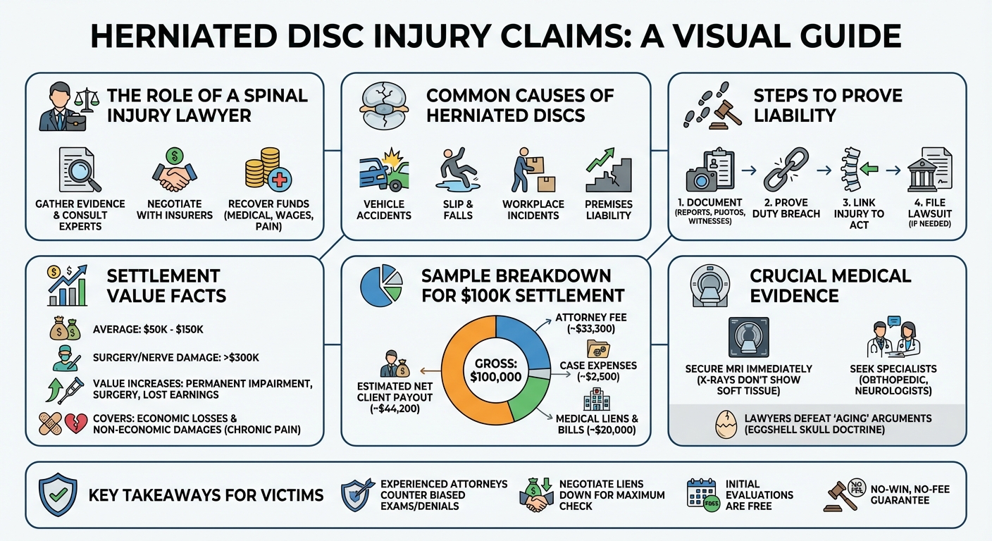 Herniated Disc Lawyer: Settlements, Lawsuits  Payouts
