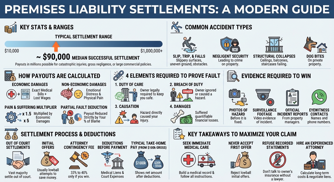Premise Liability Settlement Guide: Average Payouts Amounts
