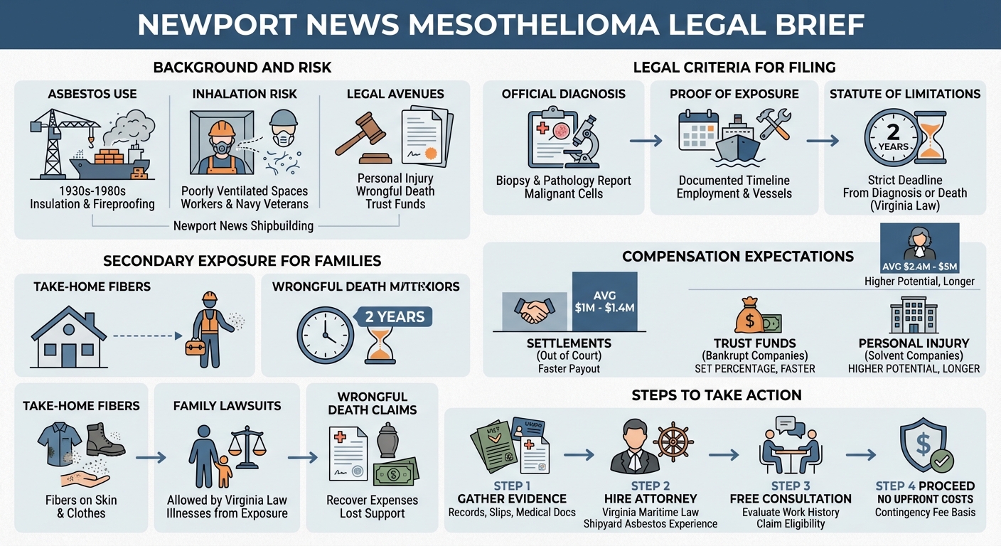 Newport News Mesothelioma Legal Questions Lawsuits