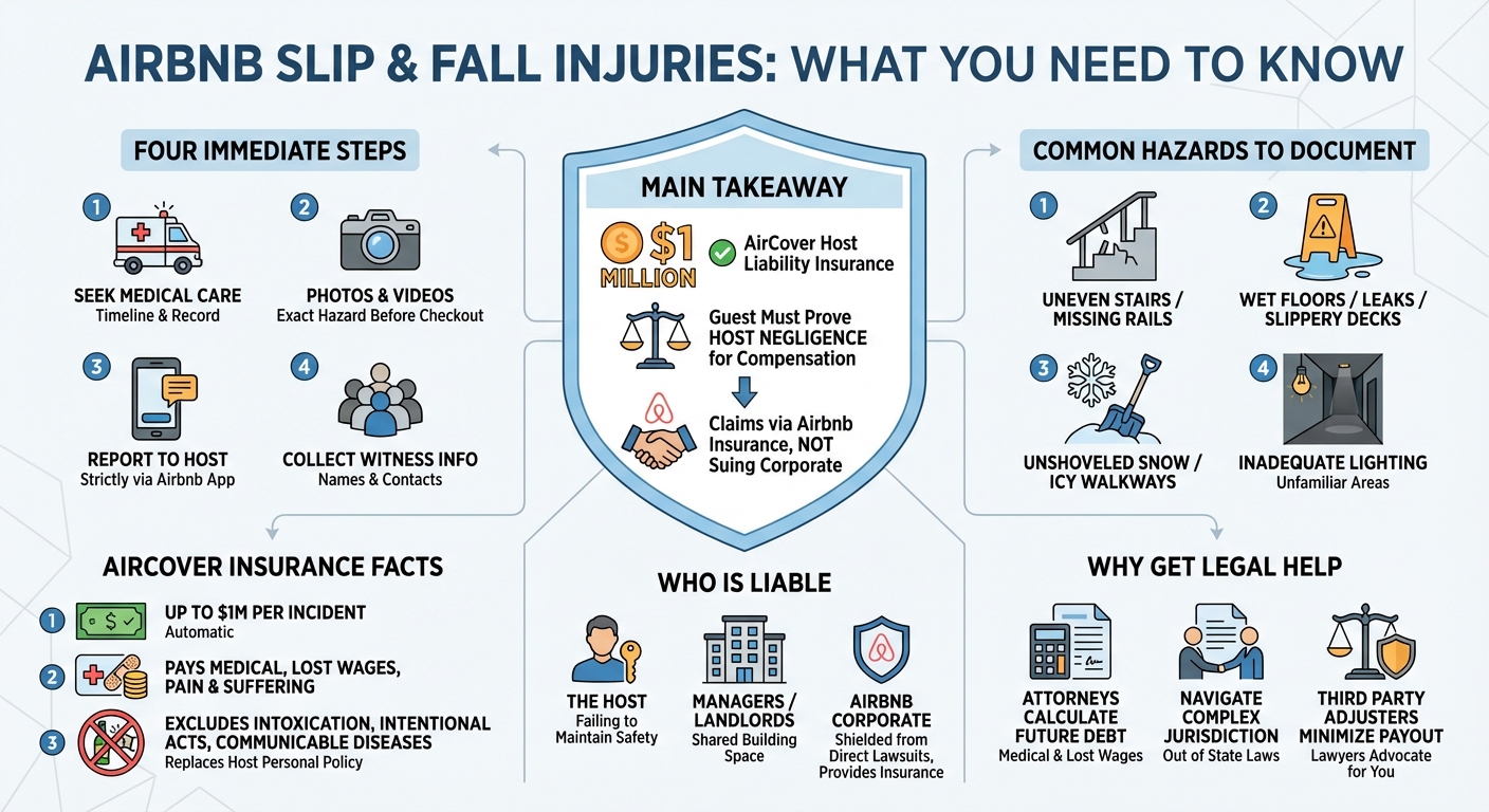 Airbnb Slip and Fall: Liability AirCover Claims Guide