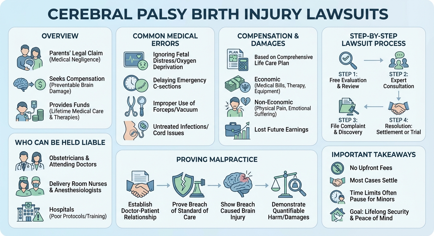 Cerebral Palsy Birth Injury Lawsuits: Settlements Claims