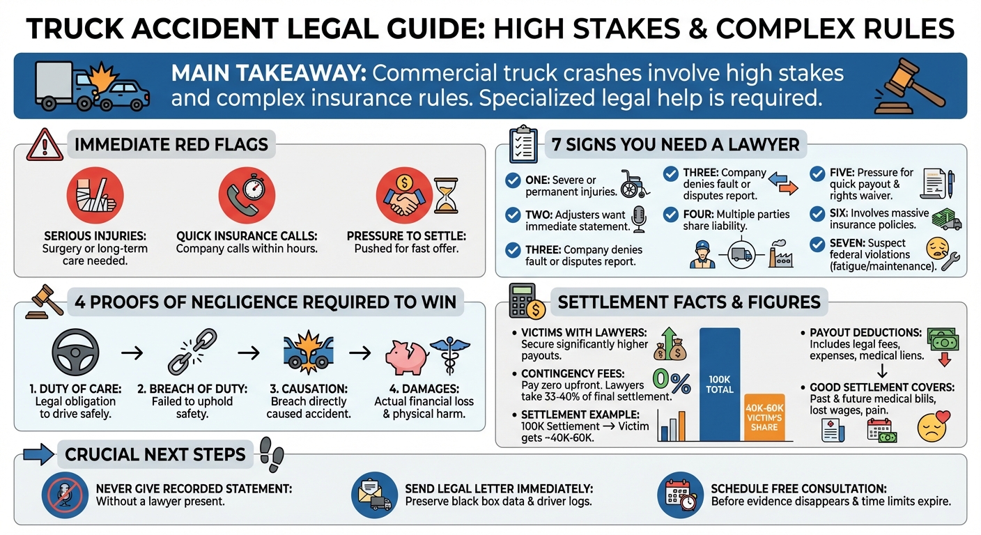 7 Signs You Need a Truck Accident Lawyer (Before You Settle)