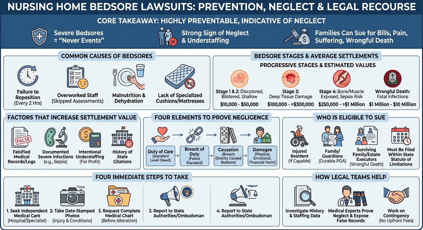 Bedsore Lawsuit Against a Nursing Home: Settlements Guide
