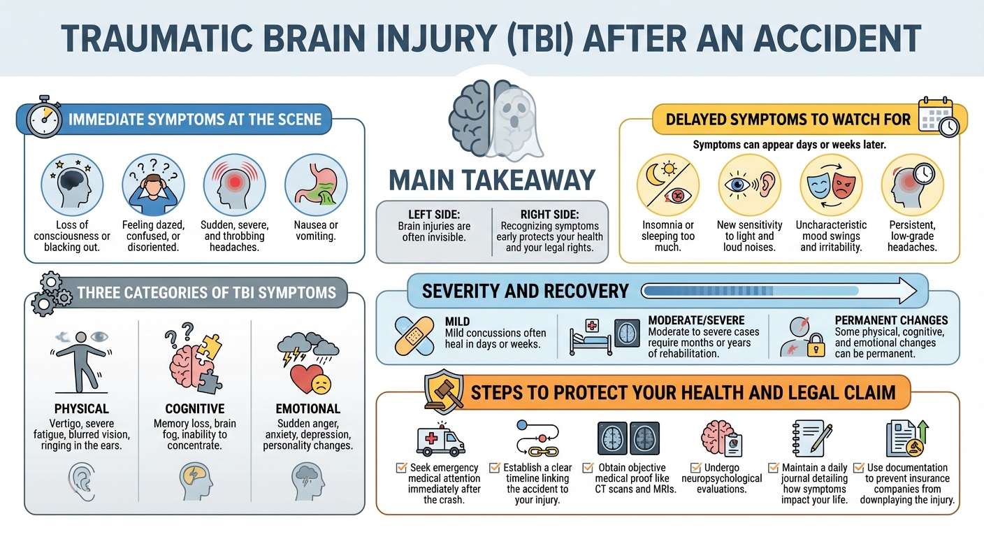 Brain Injury (TBI) Symptoms After an Accident: Complete Guide
