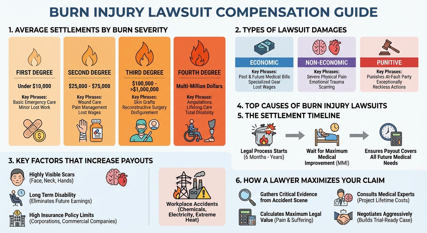 Burn Injury Lawsuit Compensation: Average Settlements Payouts