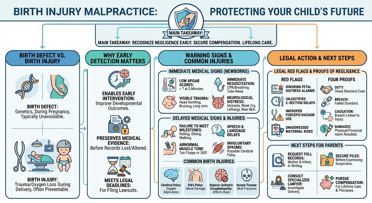 Birth Injury Malpractice Signs: How to Know if You Have a Case