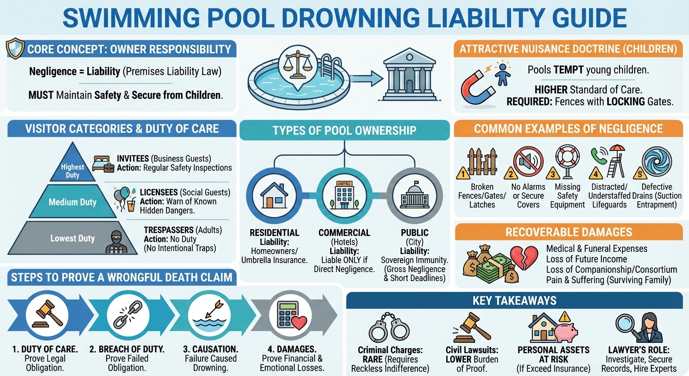 Drowning Accident Liability: When is a Pool Owner Responsible?