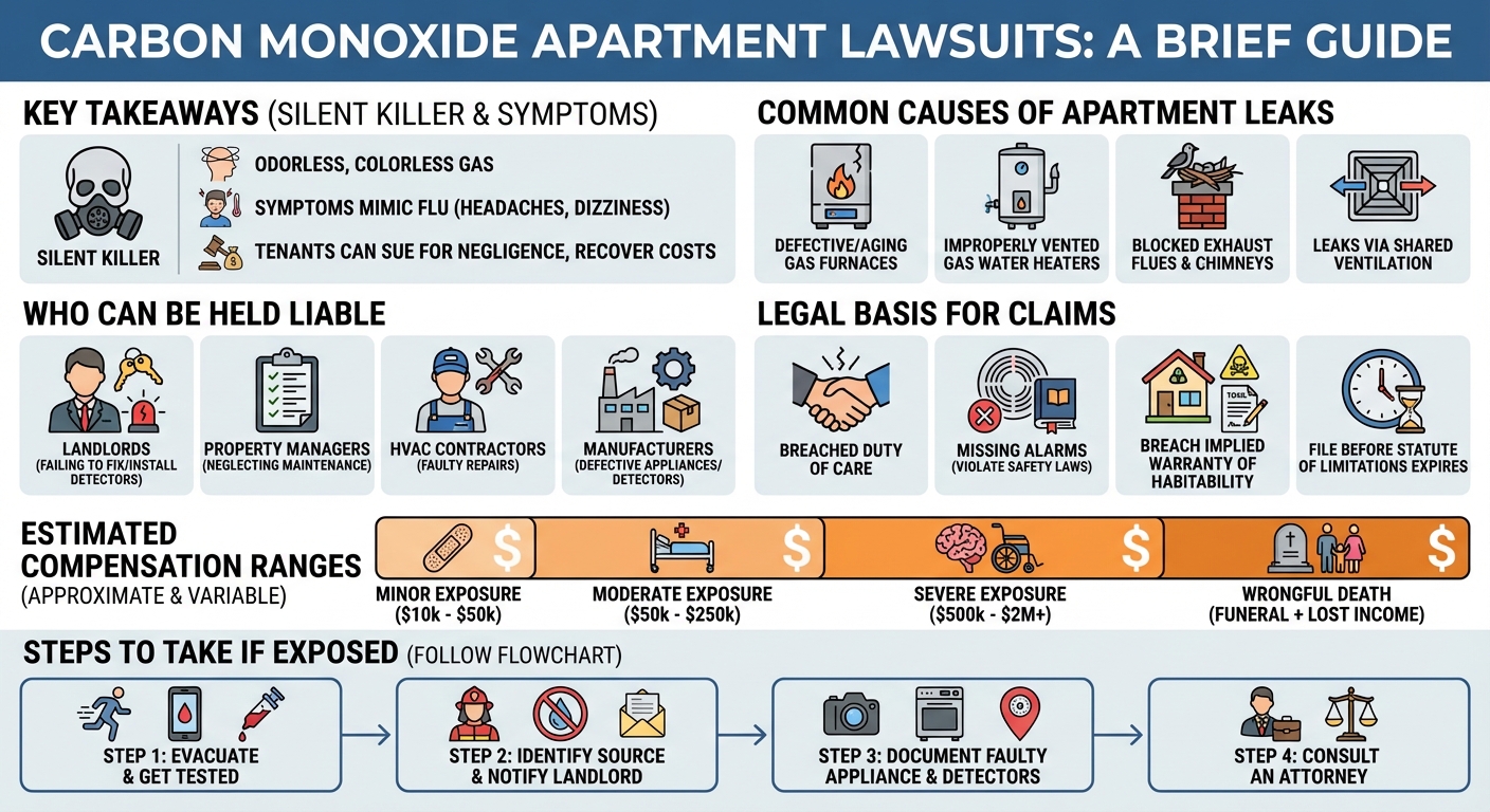 Carbon Monoxide Poisoning Apartment Lawsuit Payouts