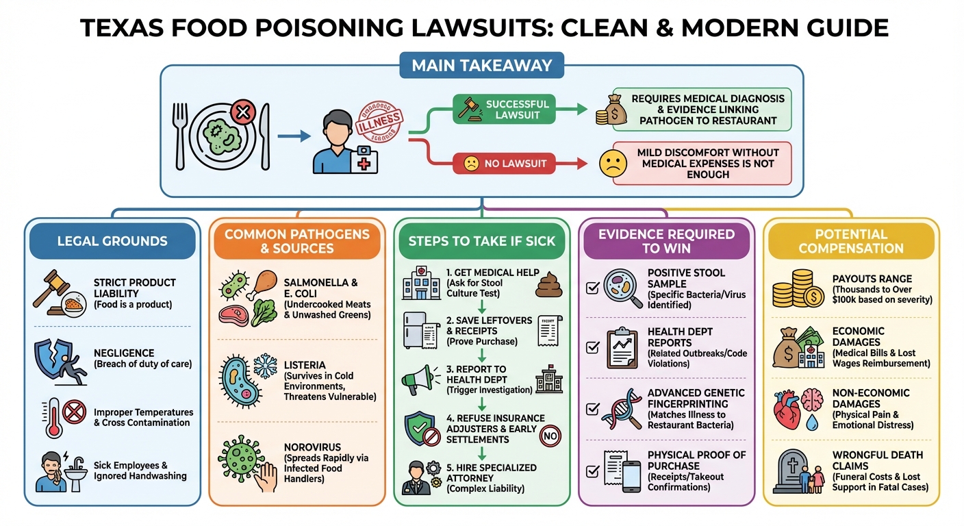 Texas Food Poisoning Lawsuit: How to Sue a Restaurant