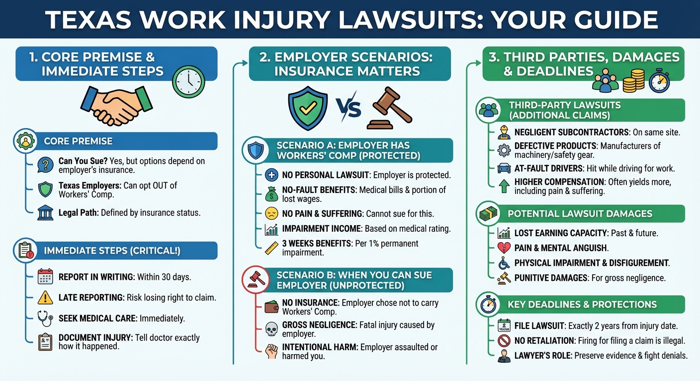 Can You Sue for a Work Injury in Texas? (2026 Guide)