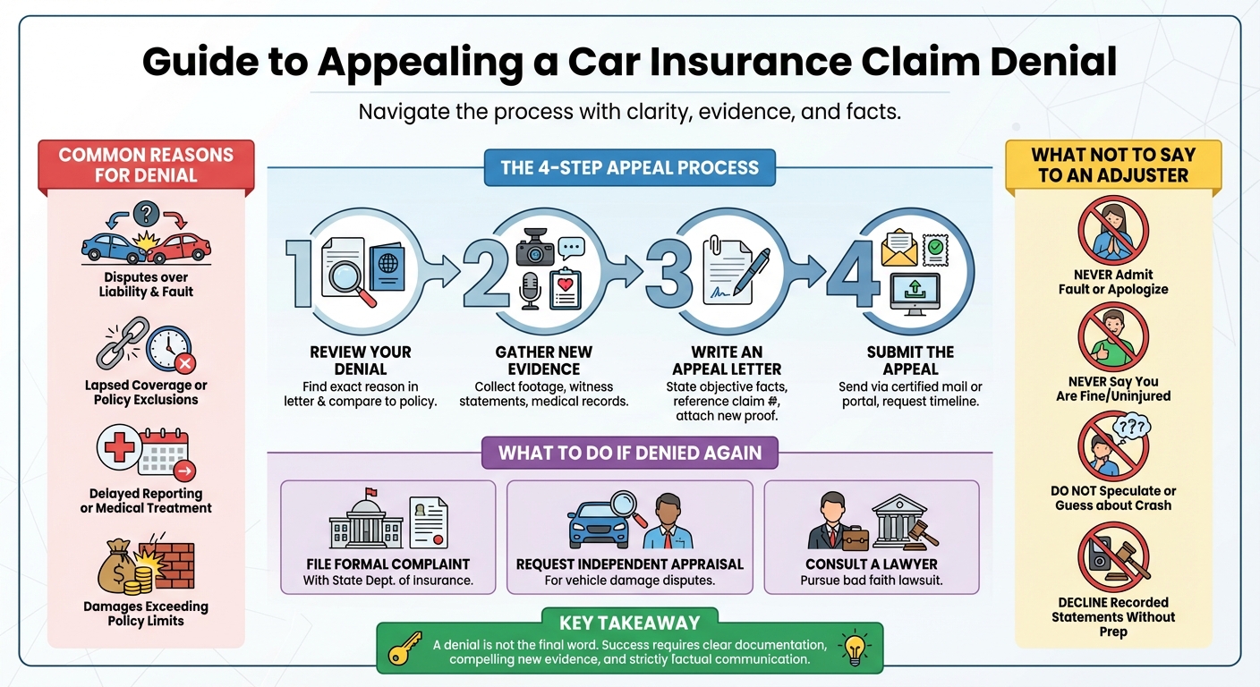 How to Appeal a Car Insurance Claim Denial (Step-by-Step)
