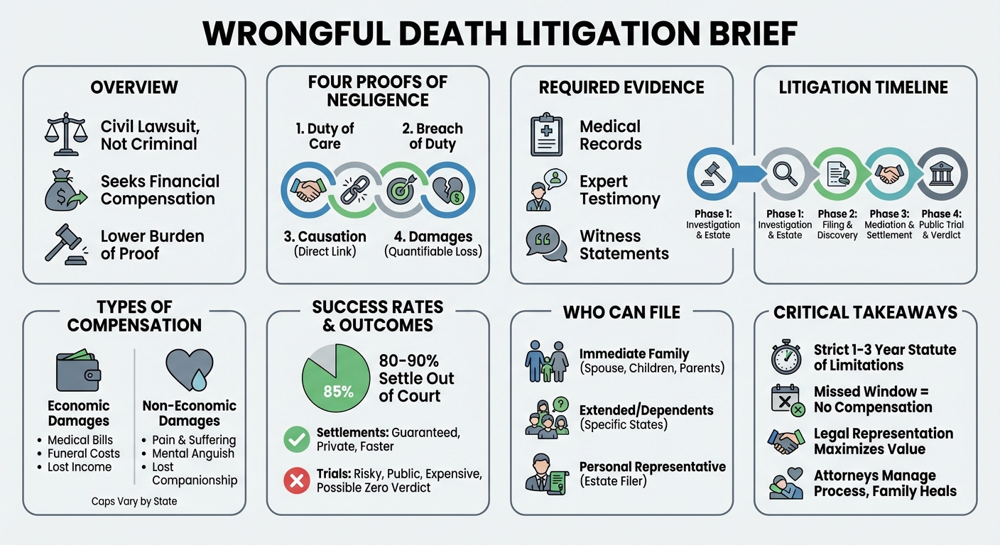 Wrongful Death Litigation: Process, Proof Payouts Explained
