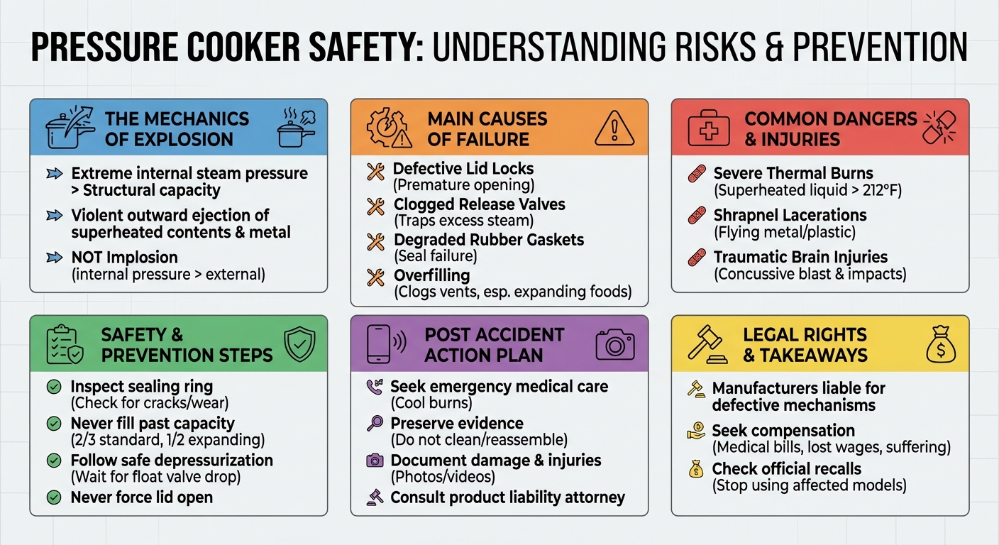 Pressure Cooker Explosions: Causes, Injuries Legal Rights