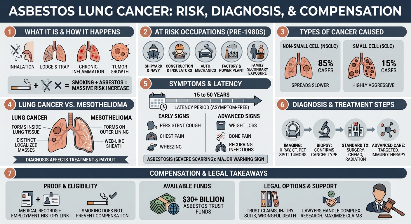 Asbestos Lung Cancer: Symptoms, Causes Legal Claims