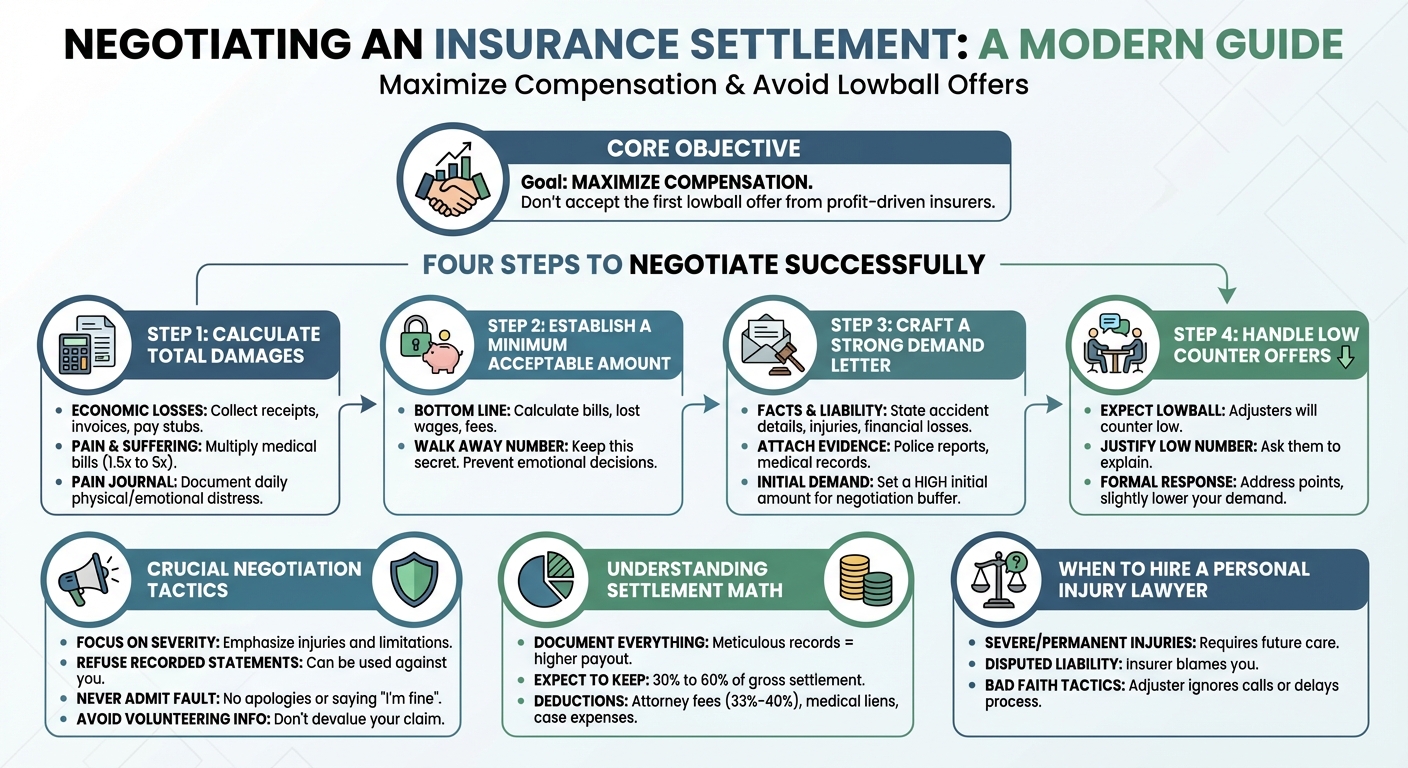 How to Negotiate an Insurance Settlement (Step-by-Step)